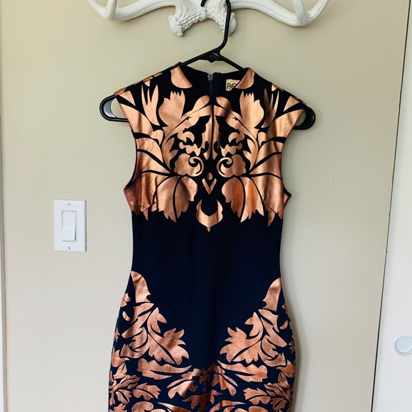 Nasty Gal mini dress with rose gold leaf - Picture 7 of 11